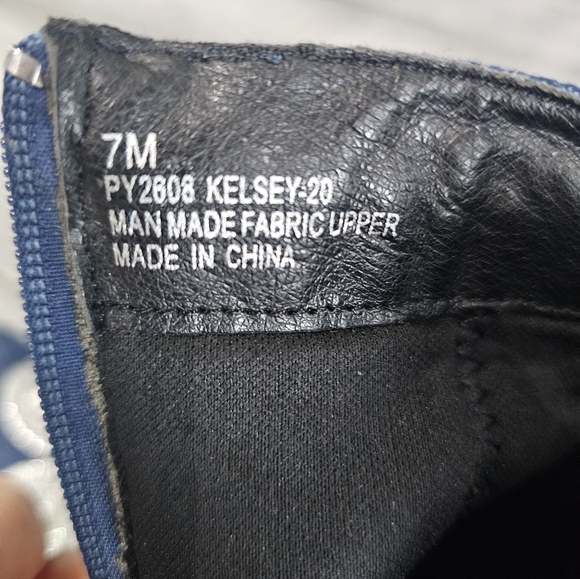 Cape Robbin Denim Ankle Boots with Silver Accents - Picture 7 of 11